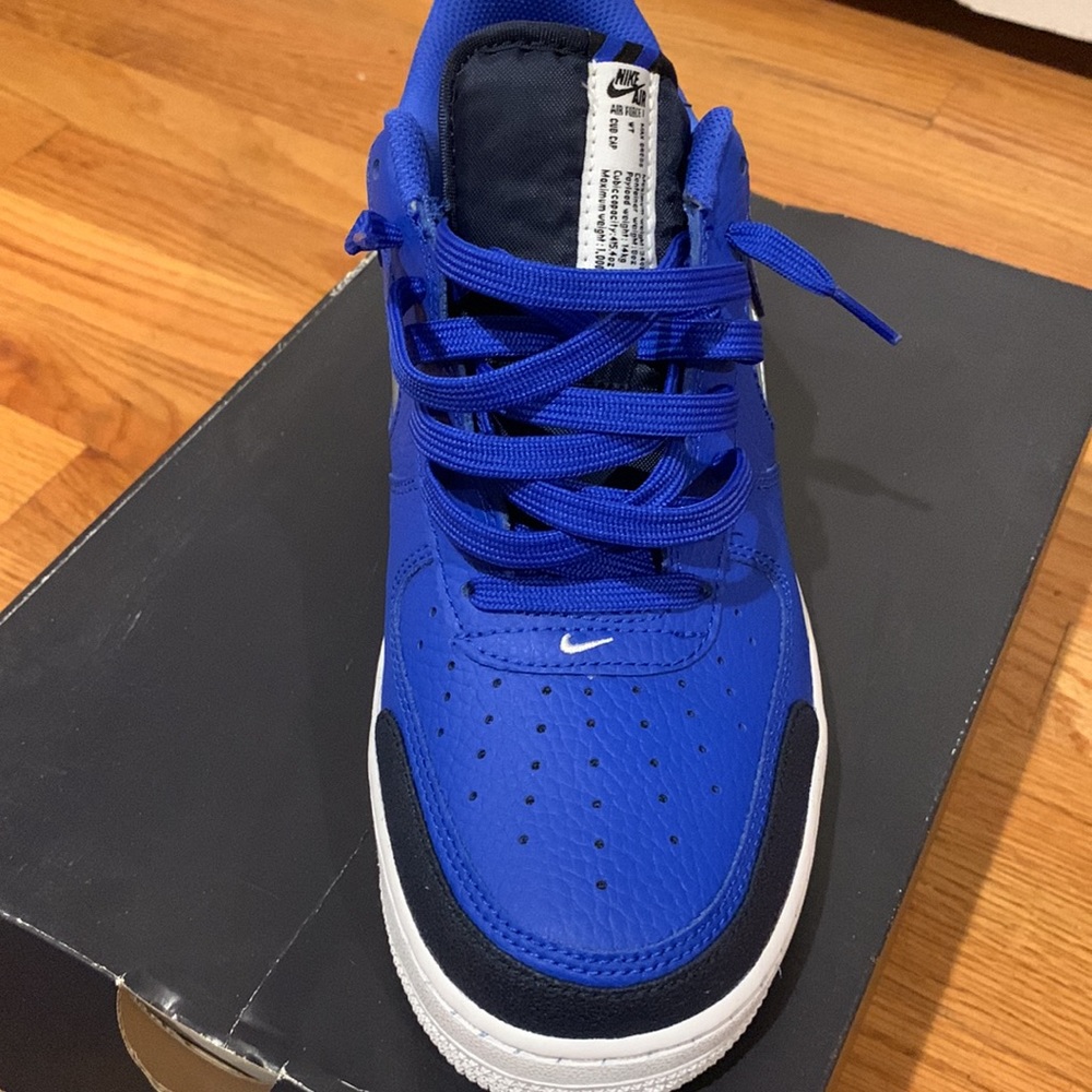 Blue and black nike Air Force one brand new never been worn